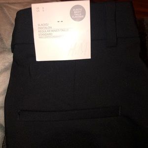 H&M black trousers ankle length Sz 6